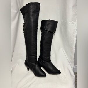 Pacific Casuals Black Leather Boots 8M